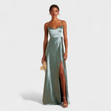 Lucy - Long Satin Dress