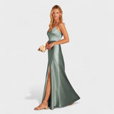 Lucy - Long Satin Dress