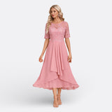 Madison - Lace Dress with Short Sleeves