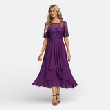Madison - Lace Dress with Short Sleeves