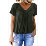 KATHLEEN - Women Casual V-Neck Top
