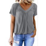 KATHLEEN - Women Casual V-Neck Top
