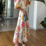 Luna - Floral Midi Dress
