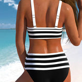 Victoria - High Waist Striped Bikini