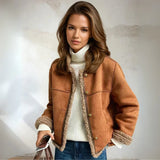 Rosalie - Buttoned Sheepskin Jacket