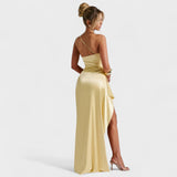 Ariel - Asymmetrical Satin Dress