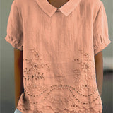 Lily - Embroidered Floral Blouse