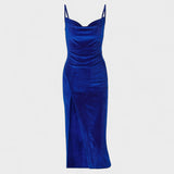 Gabrielle - Velvet Dress with Slit
