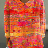 Alena - Vibrant Mosaic Blouse