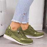 Ginette - Zip-Up Orthopedic Sneakers