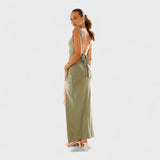 Sarela - Long Dress with Open Back