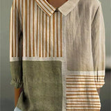 Keilani - Stripe Patchwork Blouse