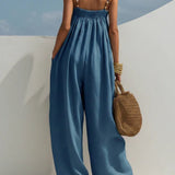 Madison - Denim Wide-Leg Jumpsuit