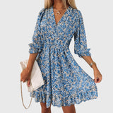 Elisa - Floral Puff Sleeve Dress