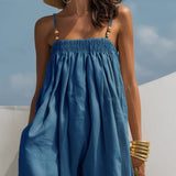 Madison - Denim Wide-Leg Jumpsuit
