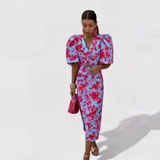 Lily - Tropical Fire Dress