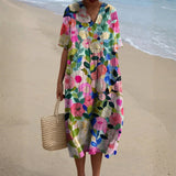 Paula - Watercolor Floral Dress