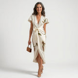 Isabel - Midi Dress with Bow