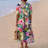 Paula - Watercolor Floral Dress
