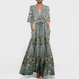 Ruth - Elegant Floral Maxi Dress