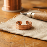 Furrow Copper Ring