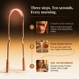 Pure Copper Tongue Scraper