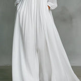 Christine - Flowing Button-Front Maxi Dress