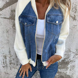 Zoe - Denim Hooded Jacket