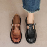Mattea - Elegant Mary Janes Made Of Leather