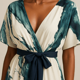 Vanessa - Long Dress Watercolor Print
