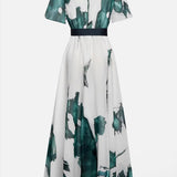 Vanessa - Long Dress Watercolor Print