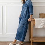 Monica - Denim Cotton Jumpsuit