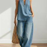 Rita - Two-Piece Denim Set