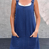 Lisa - Casual Denim Overall Dress